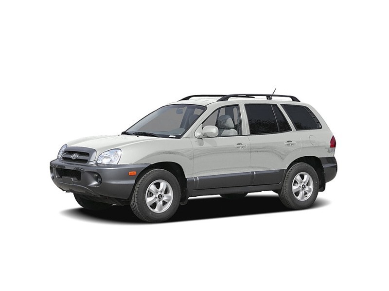 2006 Hyundai Santa Fe 4dr GL FWD 2.7L Auto Noble White  Shot 4