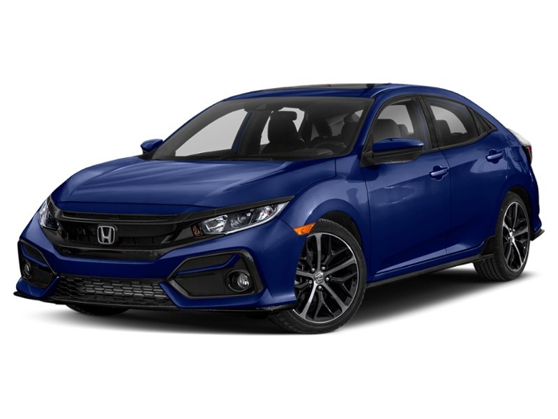 2020 Honda Civic Hatchback Sport CVT Aegean Blue Metallic  Shot 10