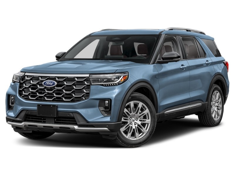 2027 Ford Explorer Platinum 4WD Vapor Blue Metallic  Shot 1
