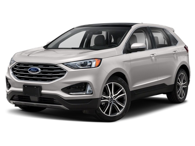 2019 Ford Edge Titanium AWD White Platinum Metallic Tri-Coat  Shot 4