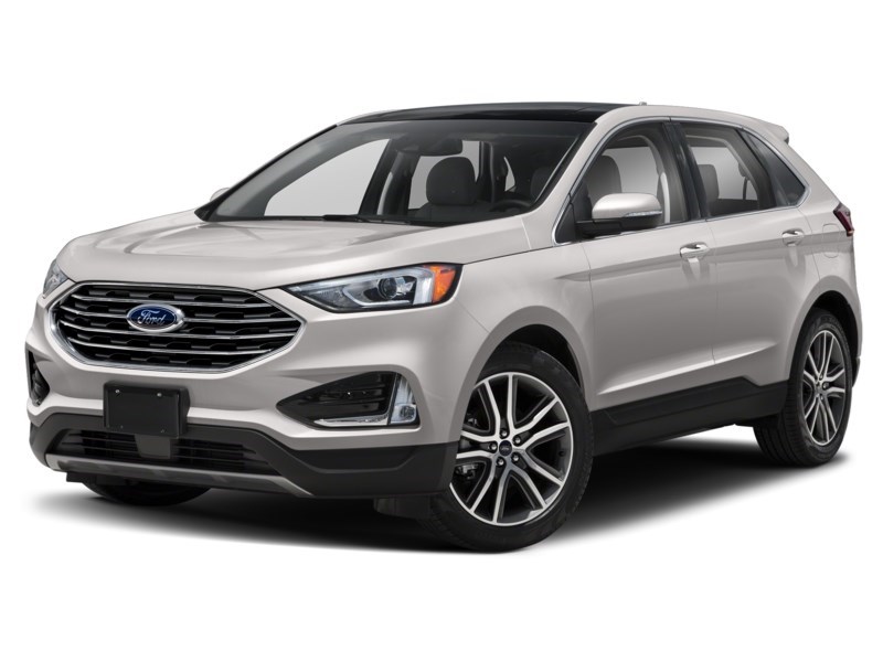 2019 Ford Edge Titanium AWD White Platinum Metallic Tri-Coat  Shot 1