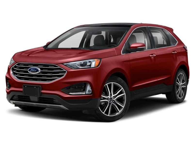 2019 Ford Edge Titanium AWD Ruby Red Metallic Tinted Clearcoat  Shot 37