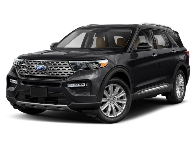 2021 Ford Explorer Limited 4WD Agate Black Metallic  Shot 1