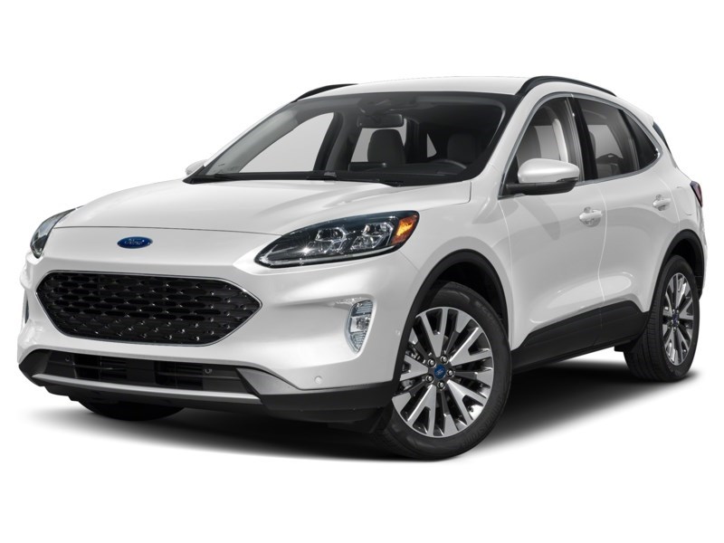 2021 Ford Escape Titanium Hybrid AWD Star White Metallic Tri-Coat  Shot 7