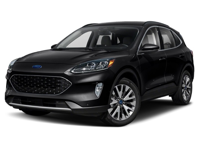 2021 Ford Escape Titanium Hybrid AWD Agate Black Metallic  Shot 4