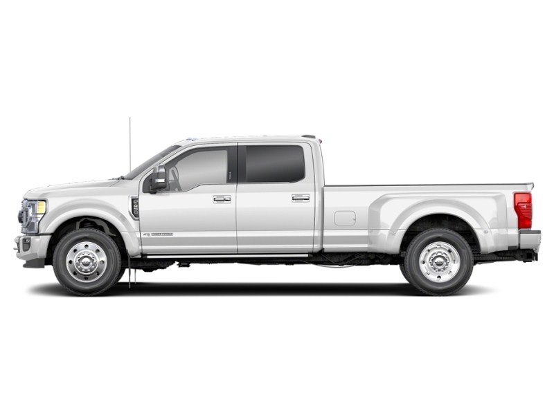2022 Ford Super Duty F-450 DRW Platinum 4WD Crew Cab 8' Box Star White Metallic Tri-Coat  Shot 2