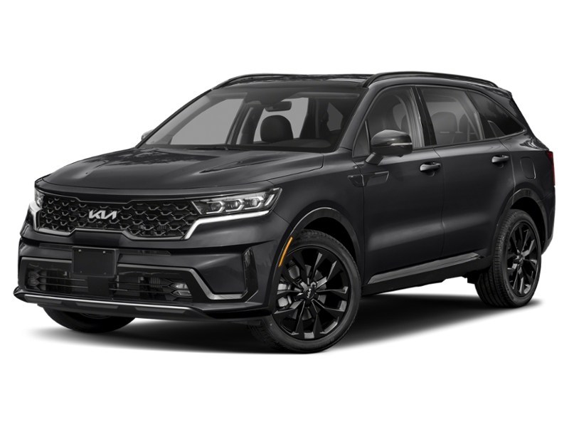 2022 Kia Sorento SX AWD w/Black Leather Ebony Black  Shot 4