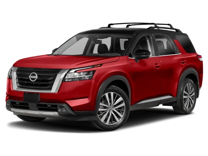 2022 Nissan Pathfinder Platinum 4WD Scarlet Ember Tintcoat/Super Black  Shot 13