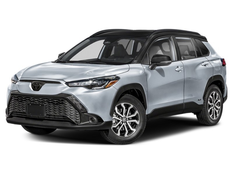 2024 Toyota Corolla Cross Hybrid Hybrid SE AWD Sonic Silver Metallic w/Black Roof  Shot 34