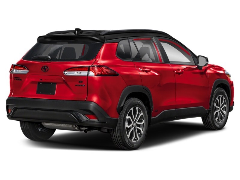 2024 Toyota Corolla Cross Hybrid Hybrid SE AWD Barcelona Red Metallic w/Black Roof  Shot 30