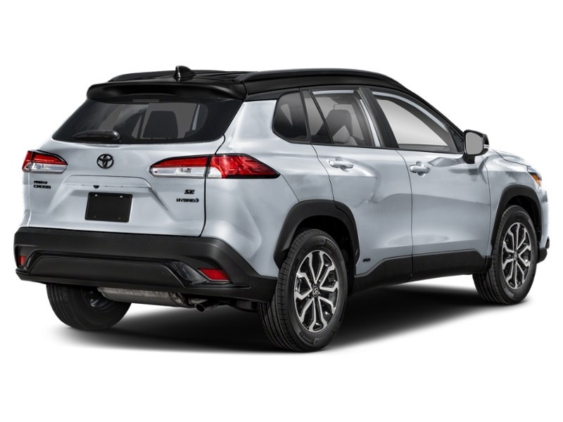 2024 Toyota Corolla Cross Hybrid Hybrid SE AWD Sonic Silver Metallic w/Black Roof  Shot 32