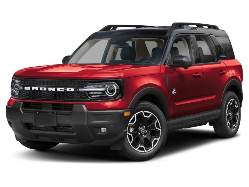 2026 Ford Bronco Sport Outer Banks 4x4 Ruby Red Metallic Tinted Clearcoat  Shot 1